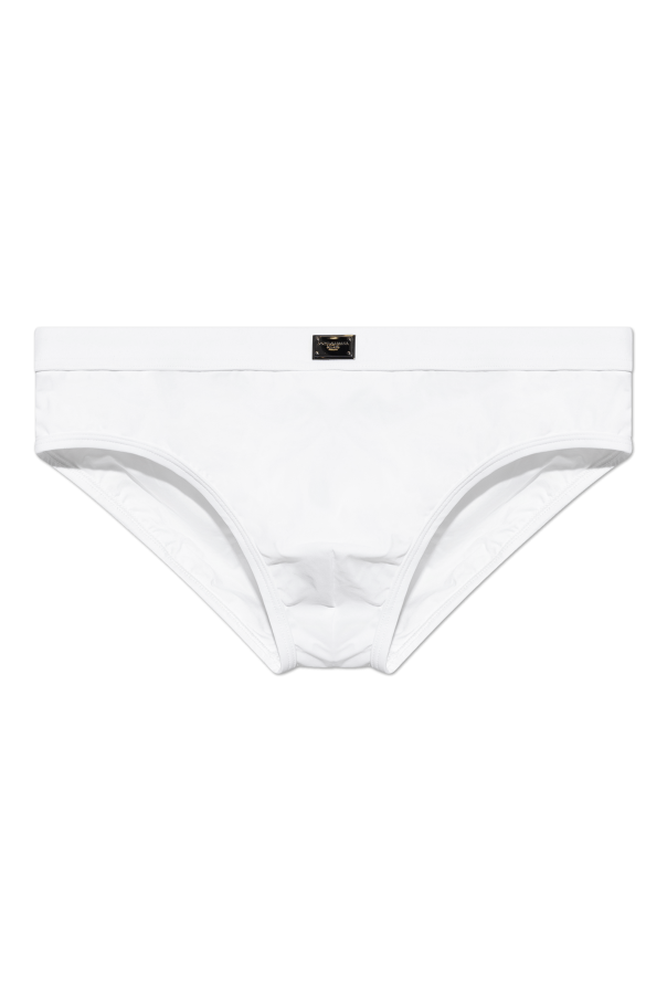Dolce & Gabbana Beige Silk Satin Elastic Men Boxer Short Swimwear